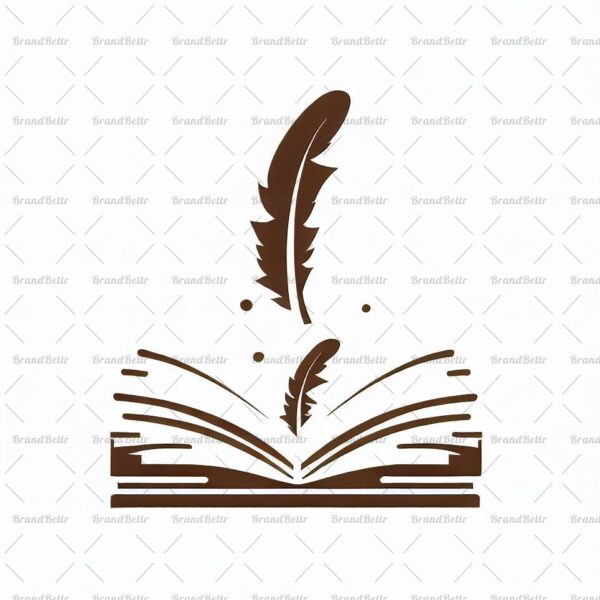 Offenes Buch und Feder